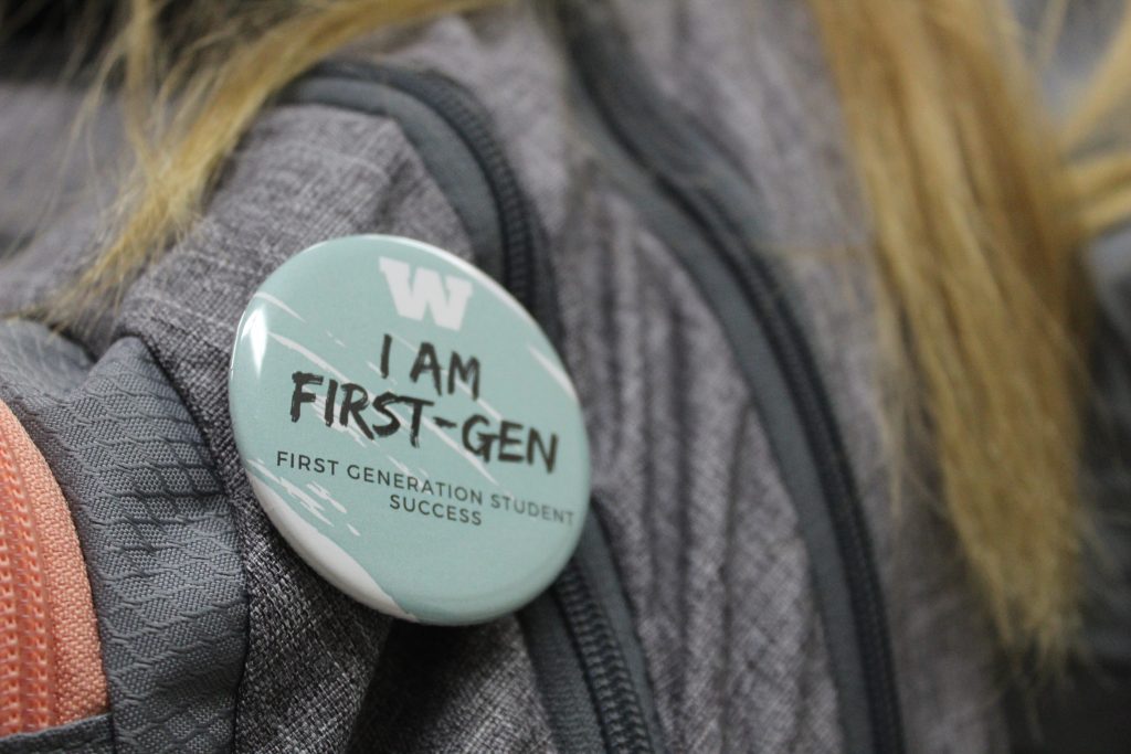 First-gen student pin