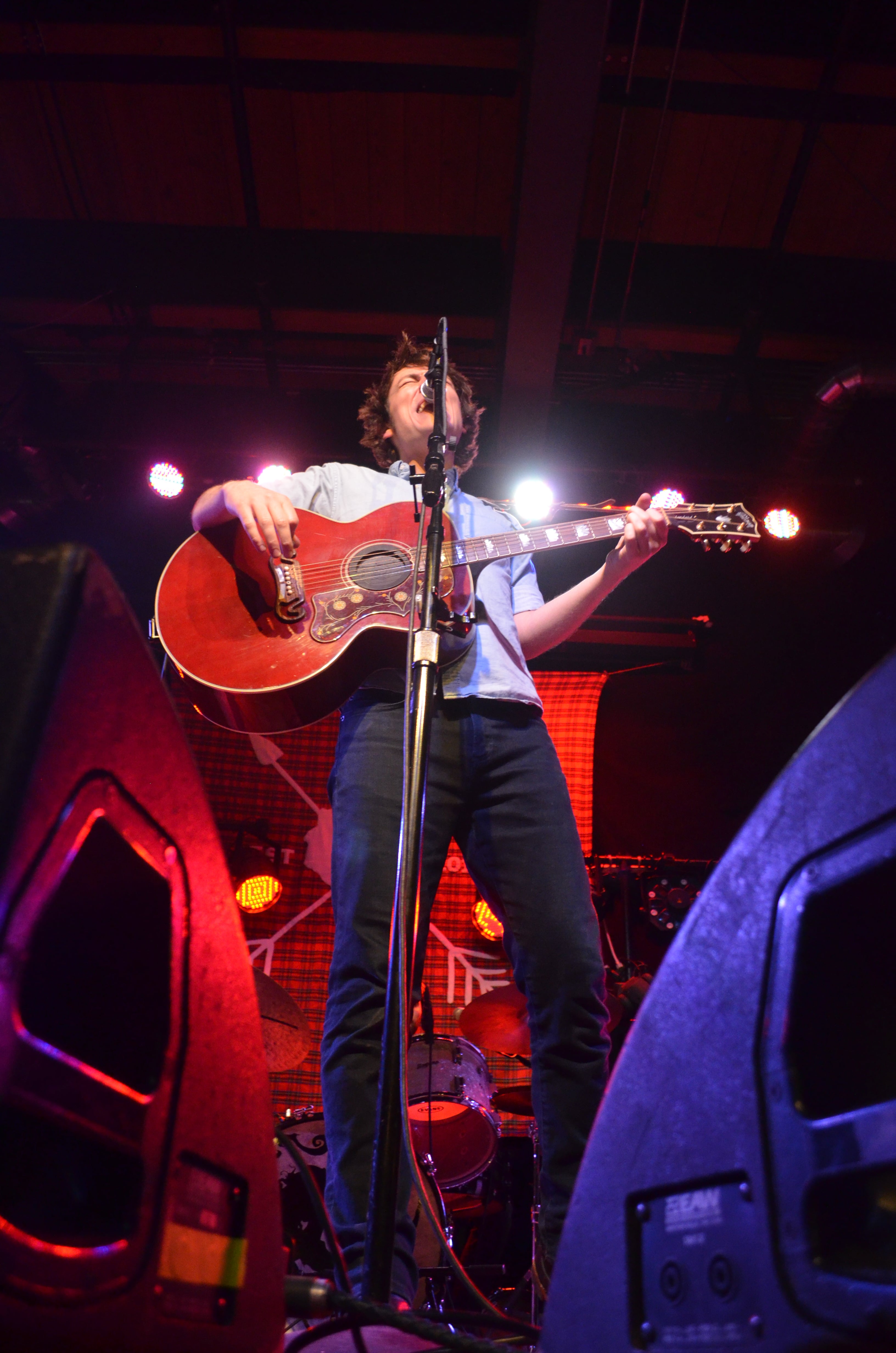 Schoepp performing at Flannel Fest in Madison, WI.