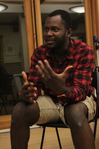 Charles Anaman talking